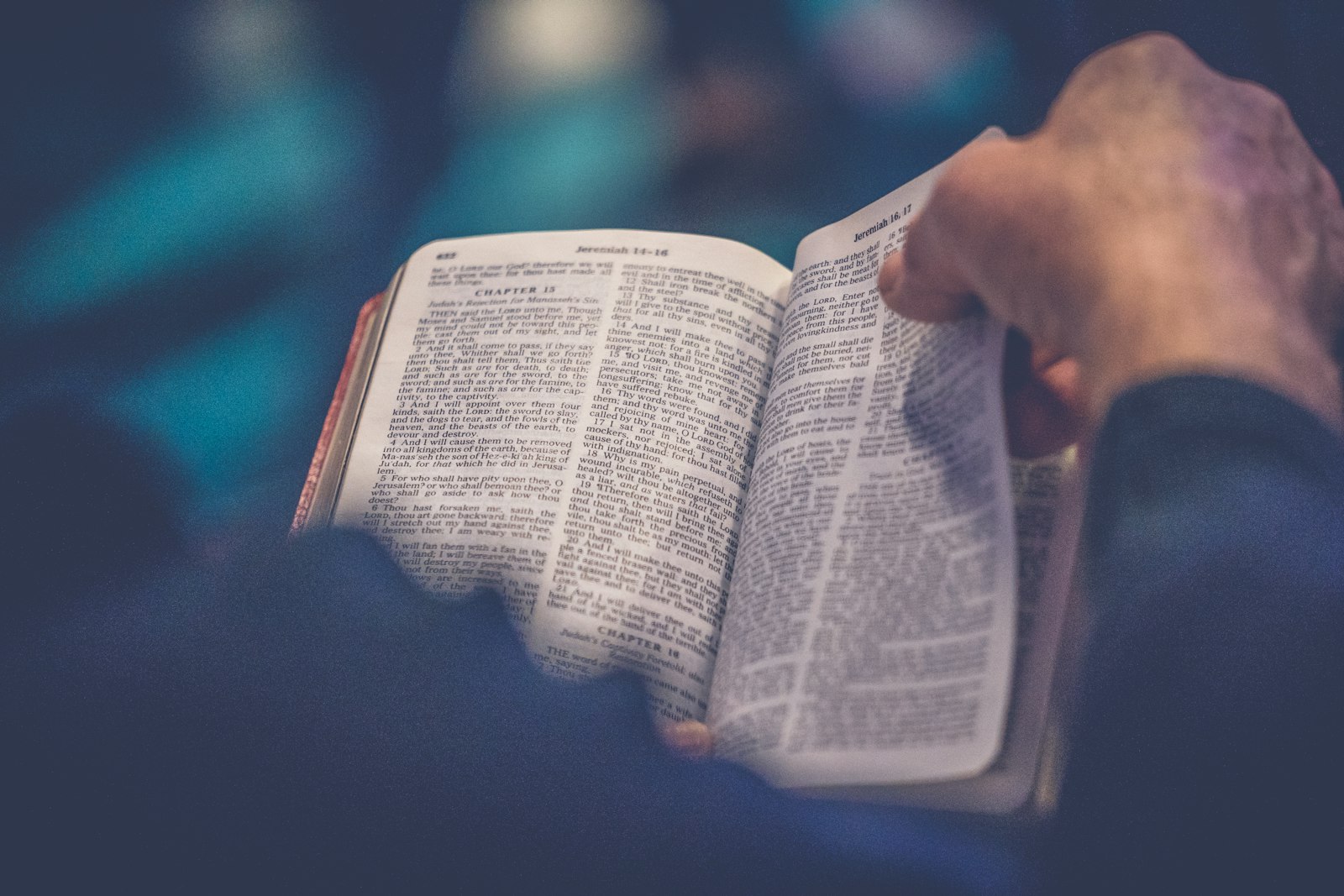 An open Bible at New Jersey RODEM Church, the foundation of our Word-centered ministries